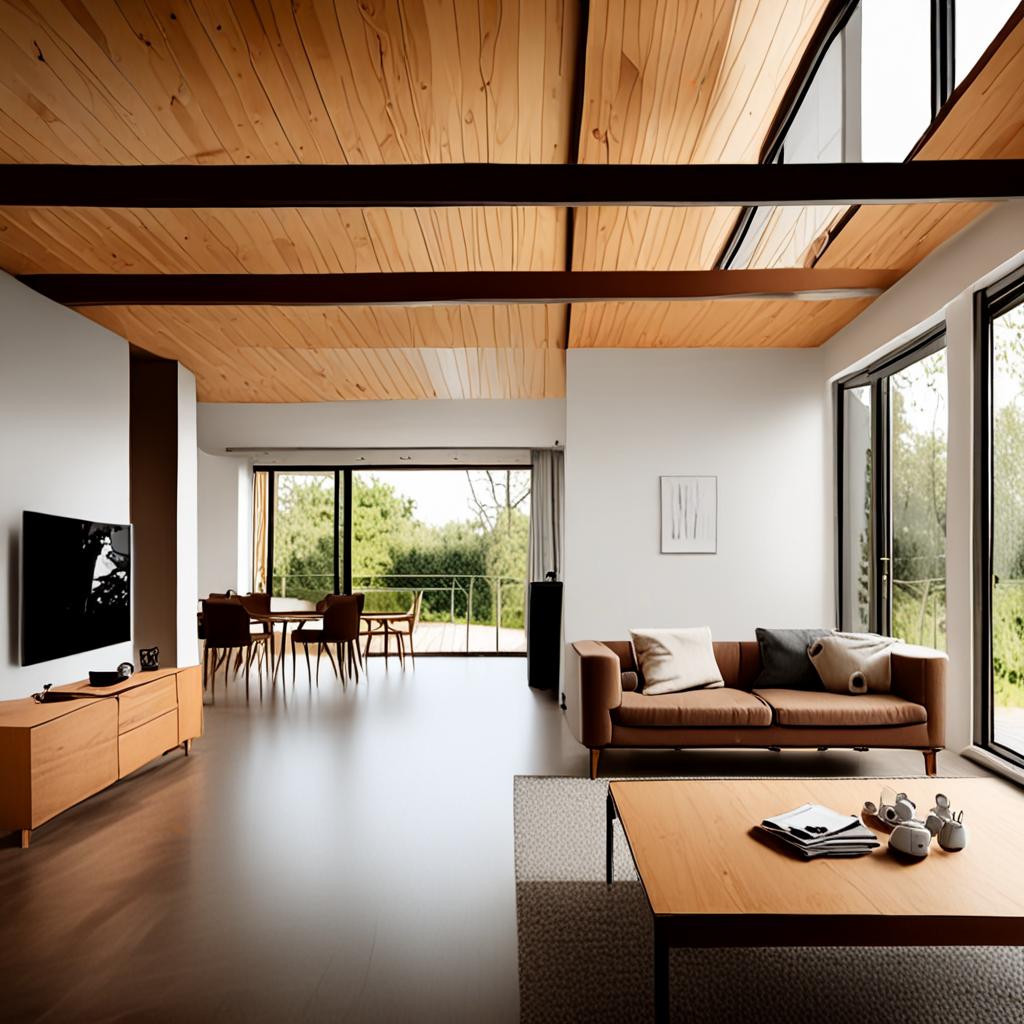 AI interior architecture - Scandinavian design minimal interior natural light - VOID AI bulk image creator